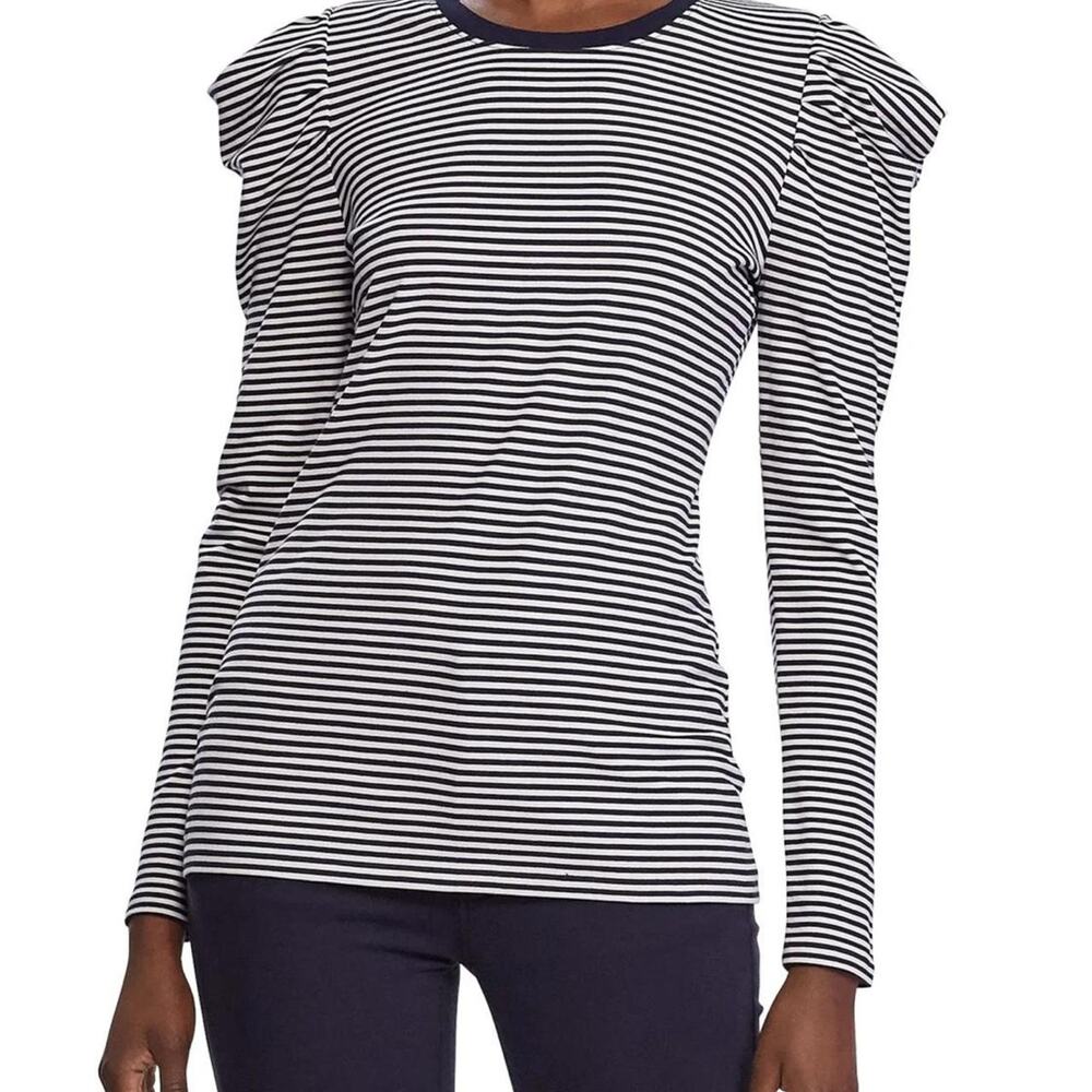 Women’s Lauren Ralph Lauren Striped Puff Sleeve Top Size PS